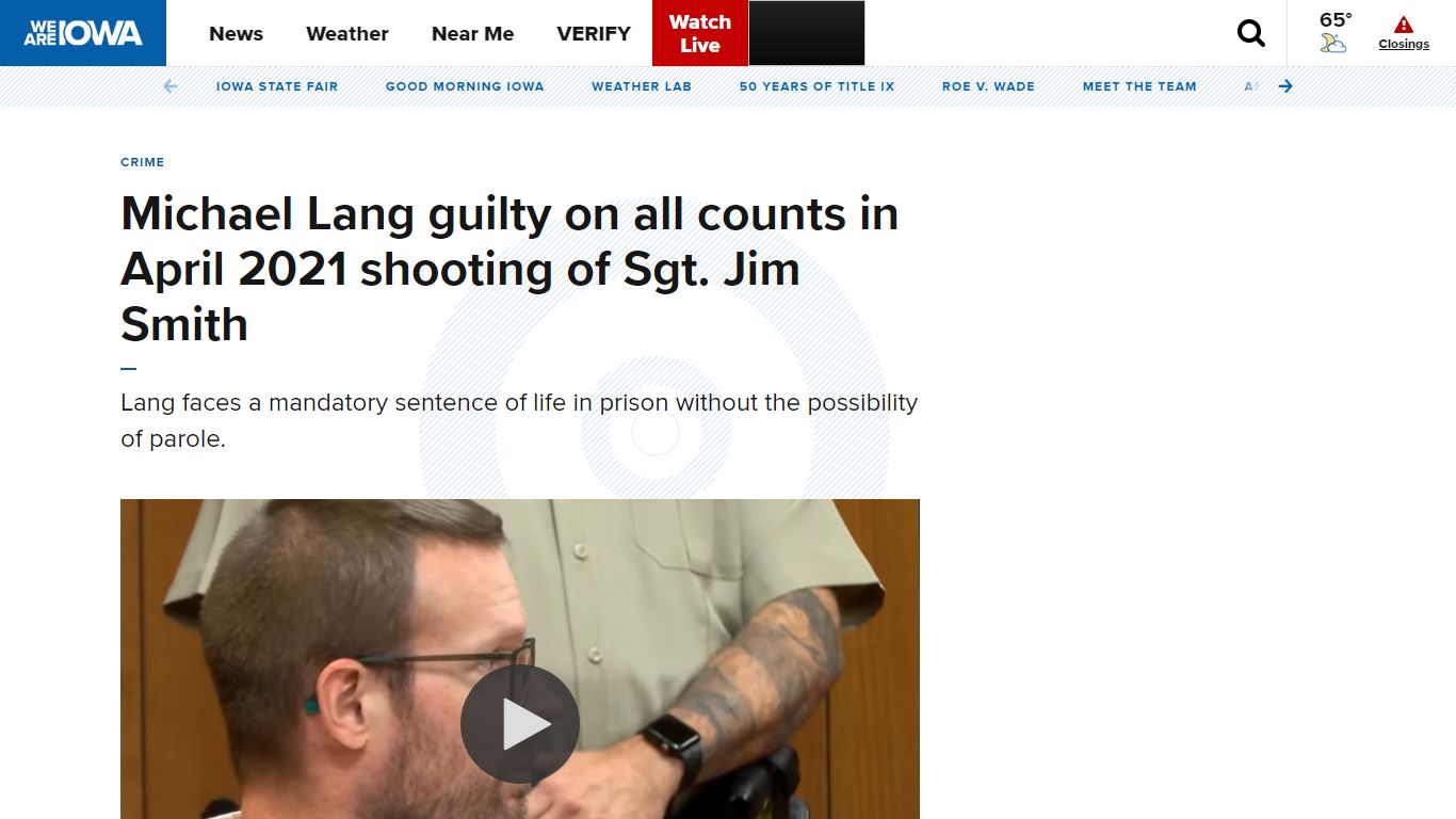 Michael Lang trial verdict: Guilty of first-degree murder - weareiowa.com