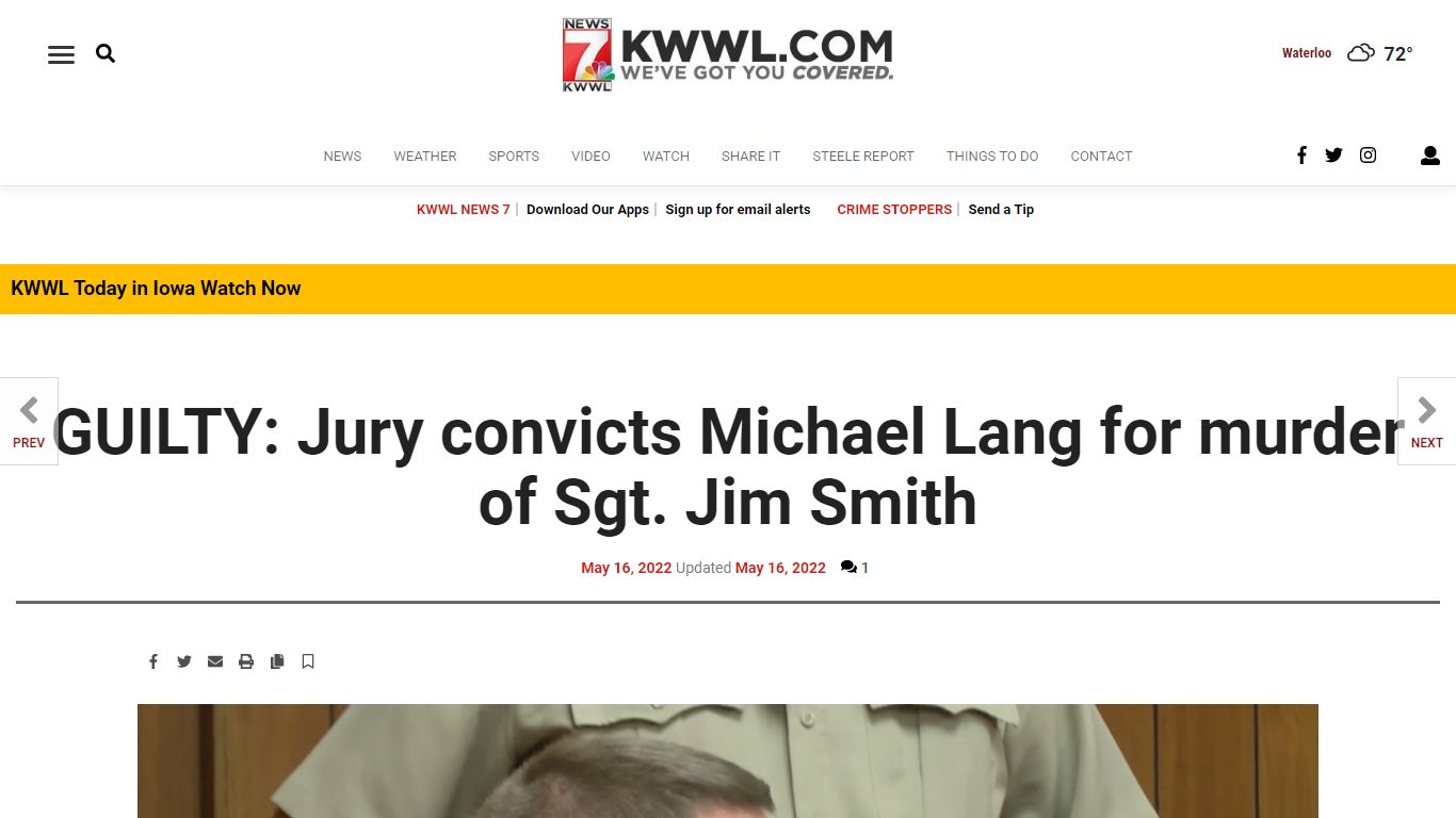 GUILTY: Jury convicts Michael Lang for murder of Sgt. Jim Smith